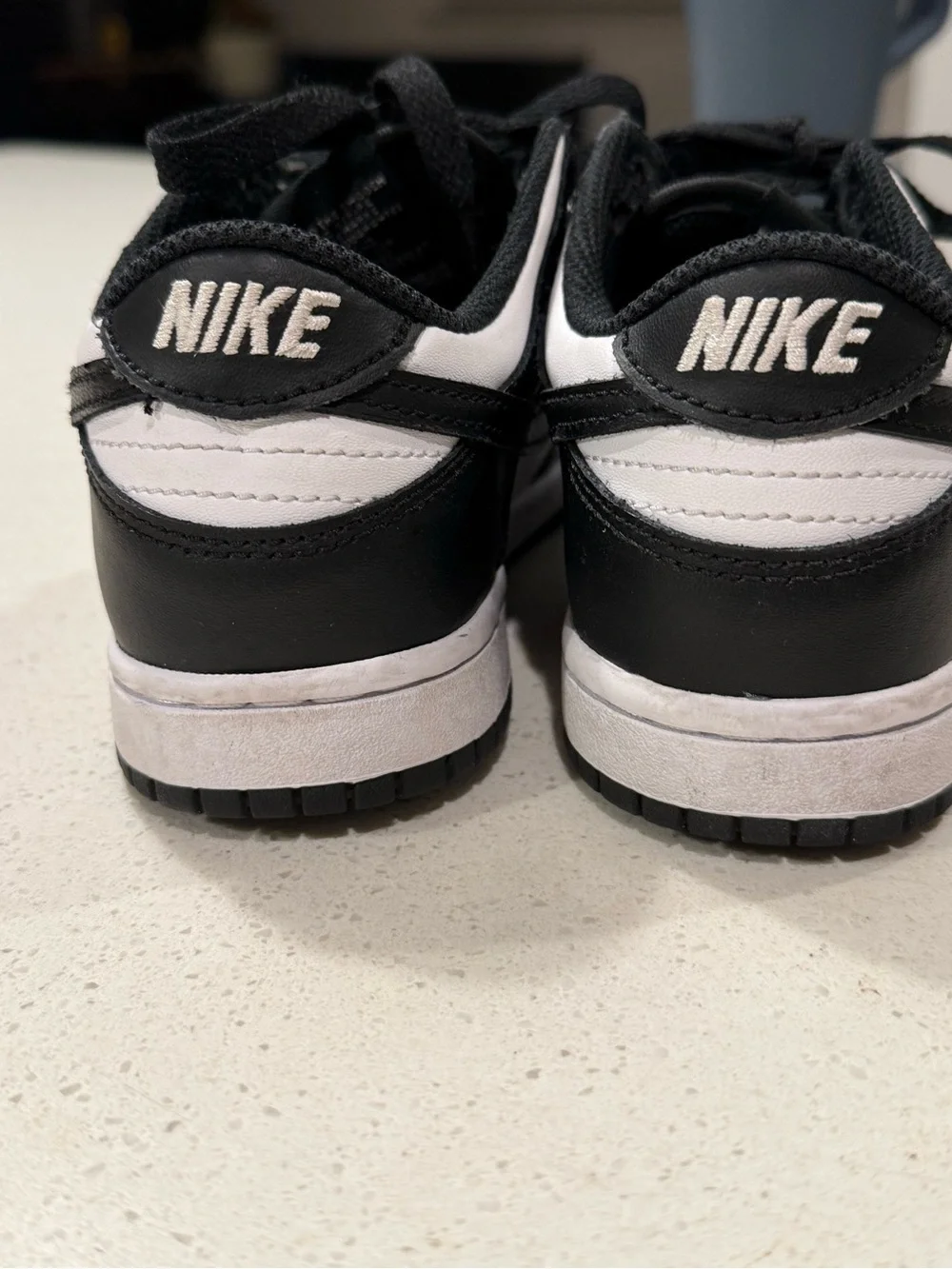 Nike Black and White Dunk Kids Low-Top Sneakers